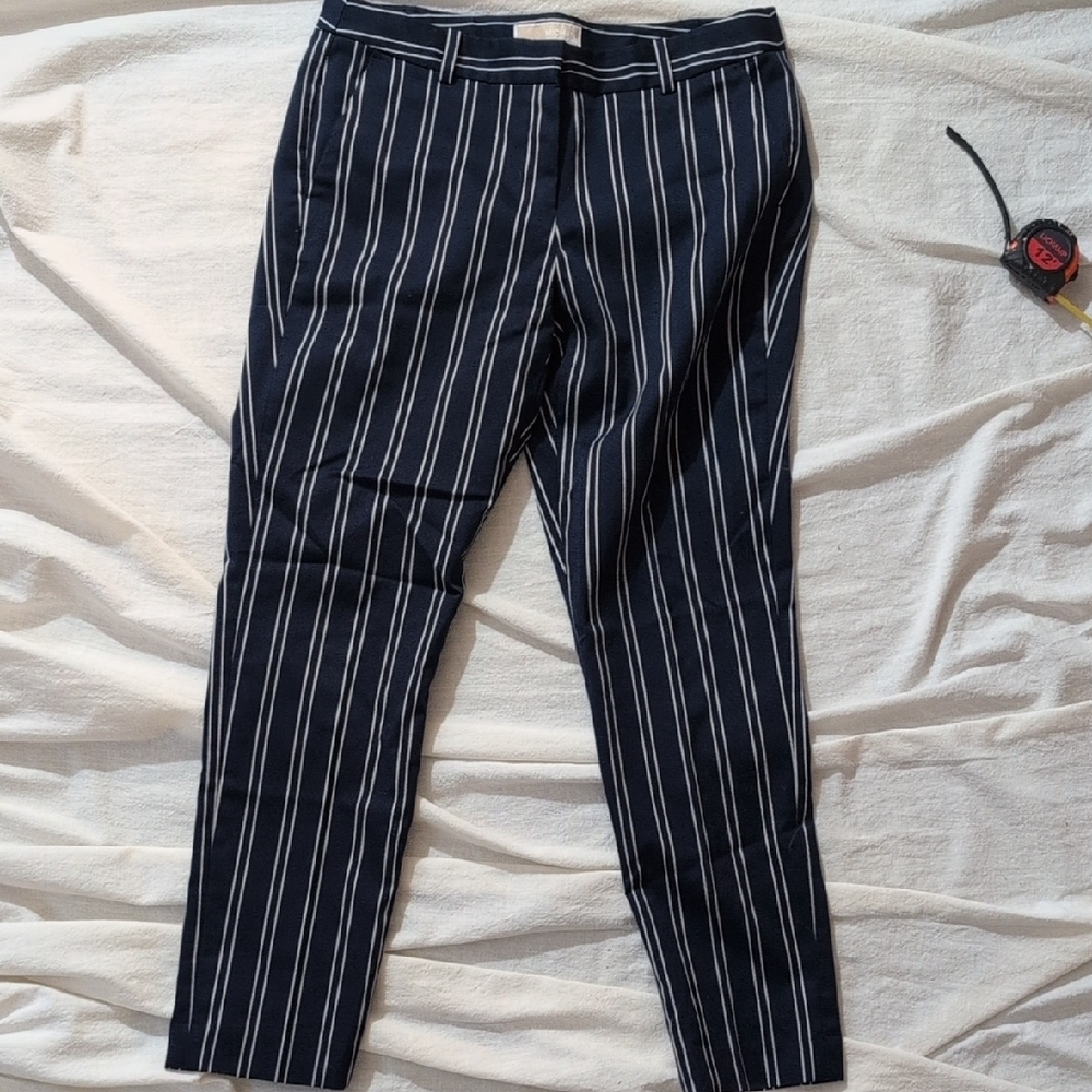 Michael Kors Navy And White Striped Pants - Picture 2 of 6